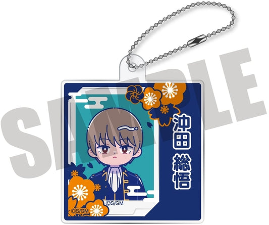 Sougo Okita Acrylic Keychain - Gintama: Shingekijou Movie - Approx. 76 x 76 mm (Pre-owned, MENEGI)