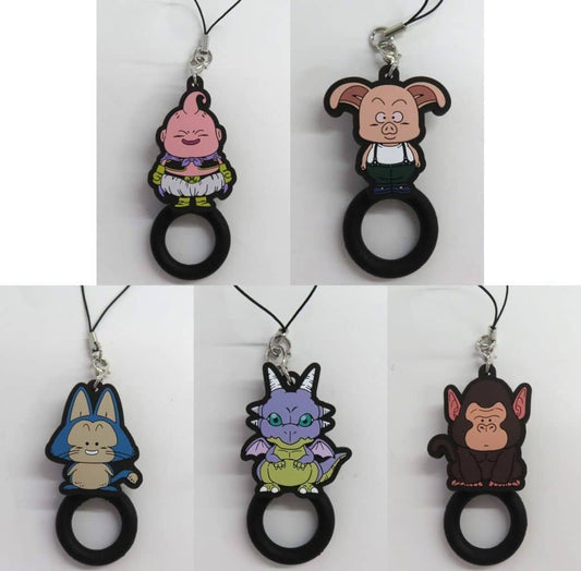 Dragon Ball Ichiban Kuji BATTLE OF THE SUPER SAIYAN G Prize Ring Strap Full Set (5 pcs) - BANDAI SPIRITS - Approx. 6.5 cm - Pre-owned