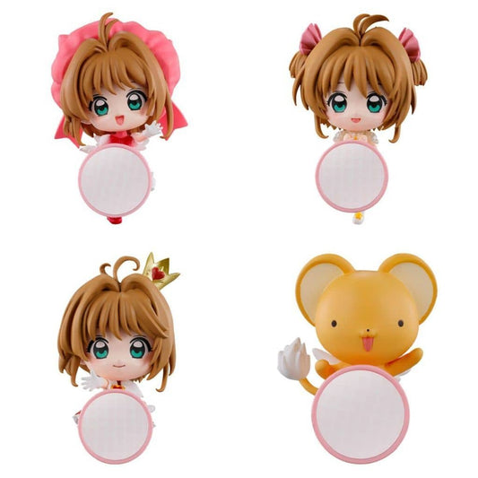 Cardcaptor Sakura Clinging Mascot Keychain Complete 4-Piece Set - Bandai (Approx. 5.5 cm Each, Pre-owned)