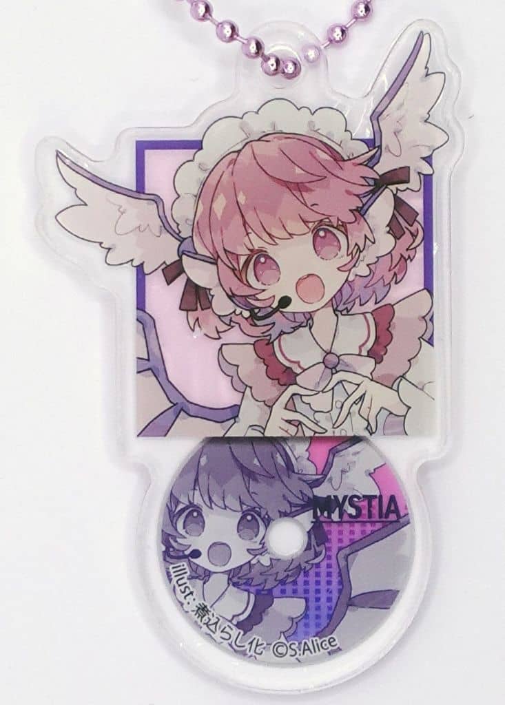 Mystia Lorelei Acrylic Keychain - Touhou Project × 100-Yen Shop Collaboration (Approx. 65 mm) Pre-owned