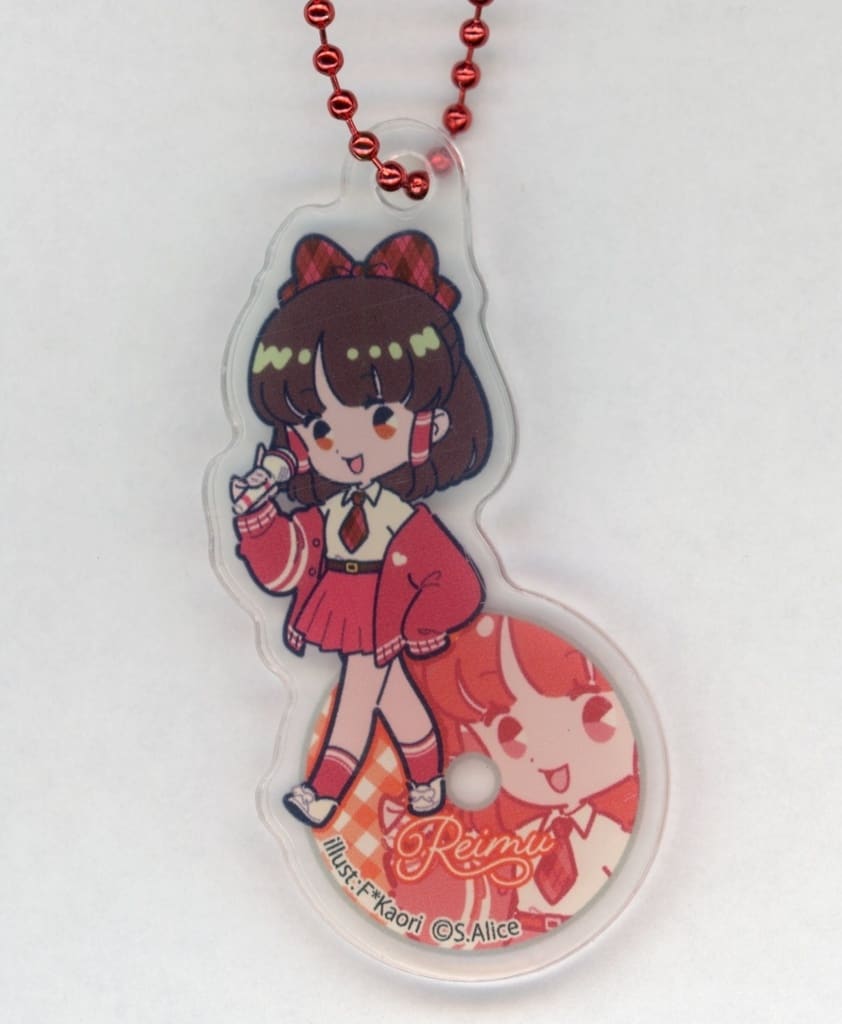 Reimu Hakurei (Marching Band) Acrylic Keychain - Touhou Project x 100-Yen Shop Collaboration (Approx. 80mm)