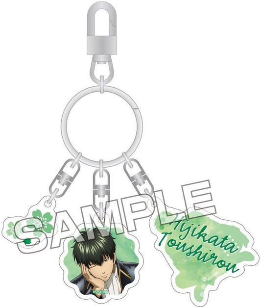 Toshiro Hijikata Utatane 3-Chain Acrylic Keychain - Gintama (Approx. 70 x 30 x 3 mm) by Eyeup - Pre-owned