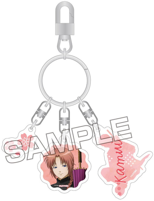 Kamui 3-Chain Acrylic Keyholder - Gintama - Aiup (Approx. 70 x 30 x 3 mm) (Pre-owned)
