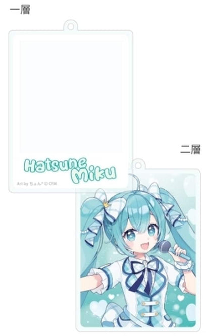 Hatsune Miku (Heisei Idol) Two-Layer Acrylic Keychain — Piapro Characters — Culture Entertainment — 54×75×2mm — Pre-owned