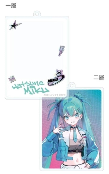 Hatsune Miku Reiwa Idol Two-Layer Acrylic Keychain Piapro Characters Culture Entertainment