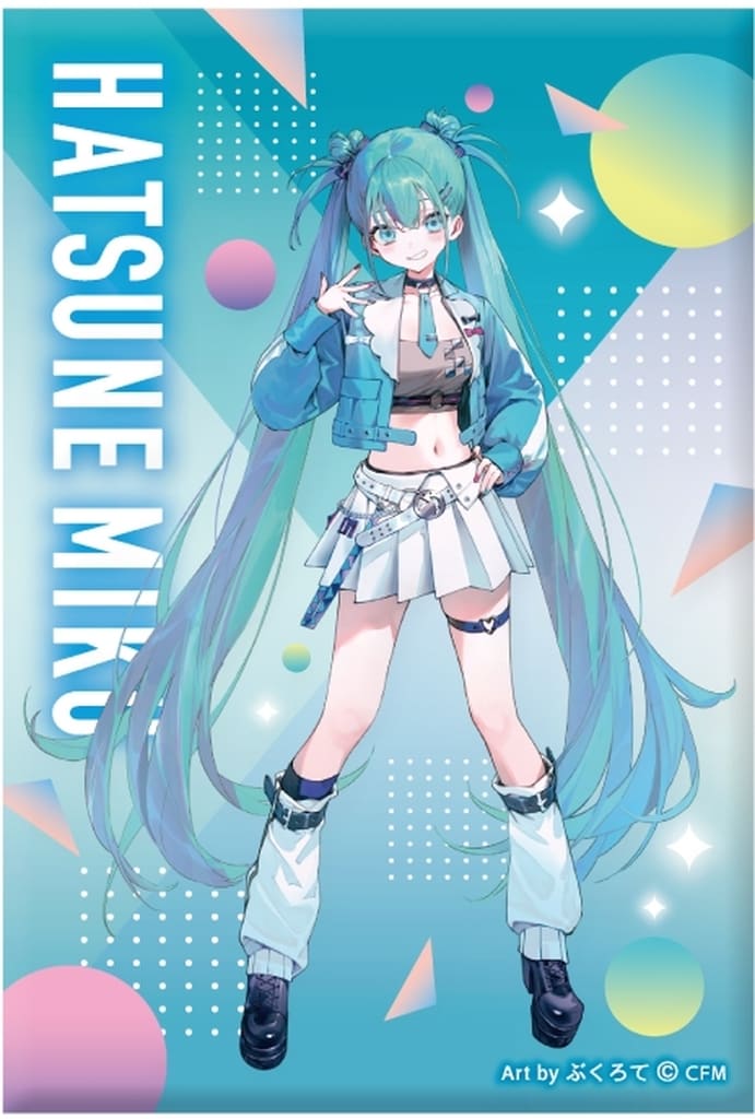 Hatsune Miku Reiwa Idol Mini Art Stand Piapro Characters 54x78x11mm Used
