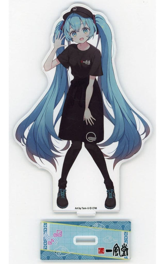 Hatsune Miku Shop Staff Acrylic Stand VOCALOID x Ippudo Collaboration Crux 16.5cm
