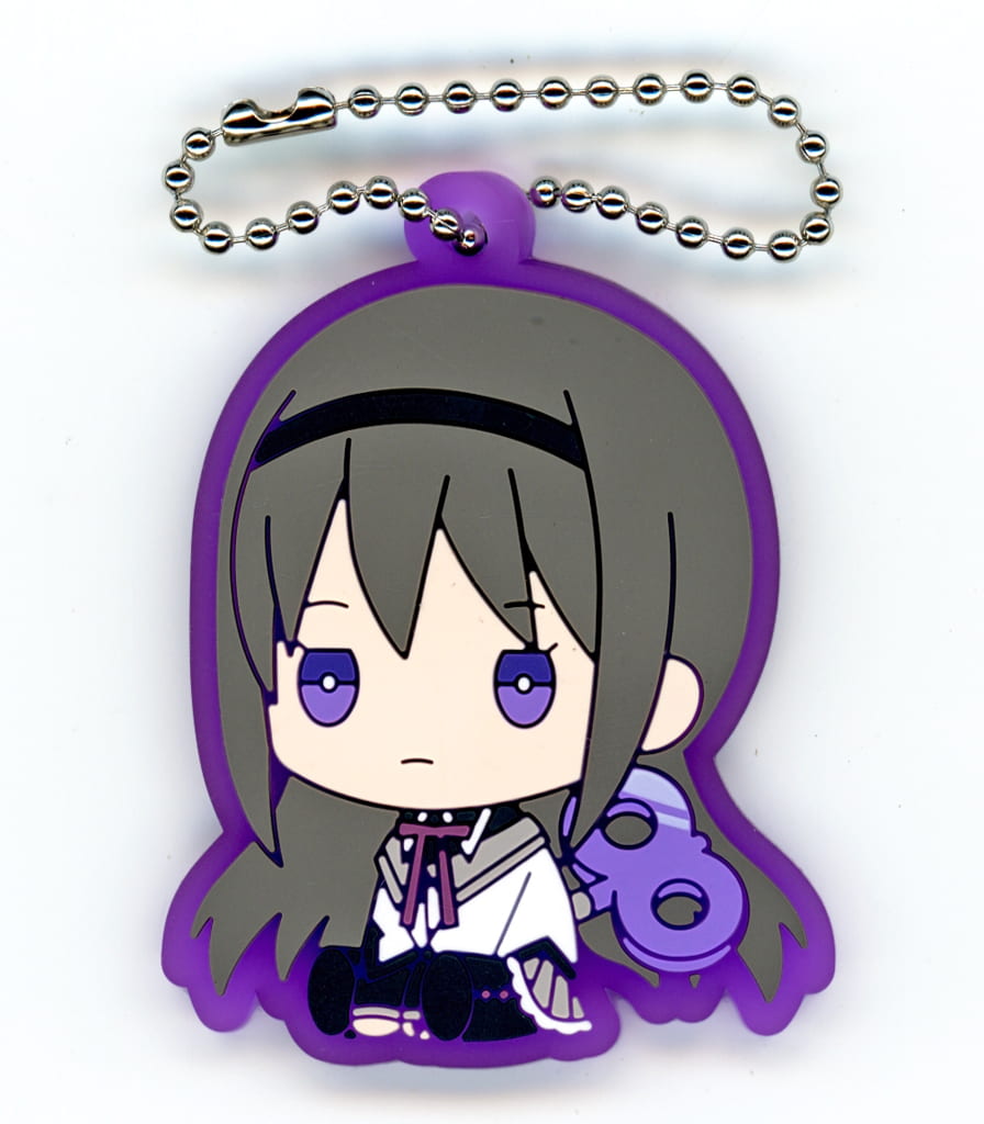 Homura Rubber Key Holder Strap - Puella Magi Madoka Magica - Approx. 55 mm - Pre-owned (Bushiroad Creative)