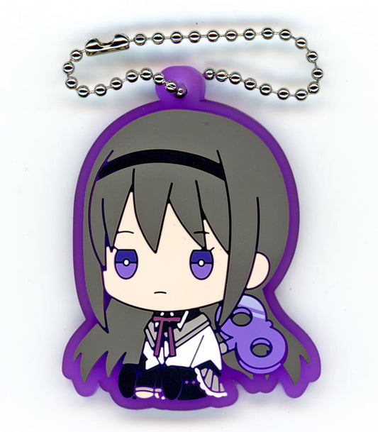 Homura Rubber Key Holder Strap - Puella Magi Madoka Magica - Approx. 55 mm - Pre-owned (Bushiroad Creative)