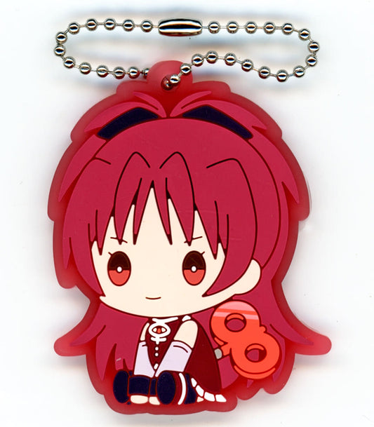 Kyoko Sakura Rubber Key Holder - Puella Magi Madoka Magica - Bushiroad Creative - Approx. 55 mm (Pre-owned)