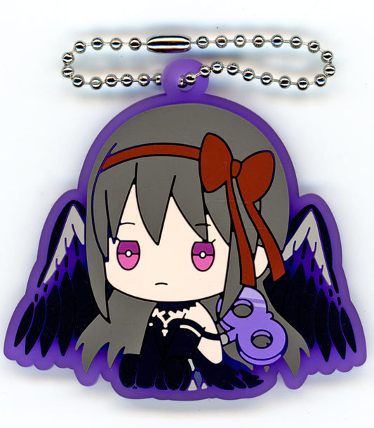 Akuma Homura Rubber Key Holder - Puella Magi Madoka Magica - Approx. 55 mm - Bushiroad Creative (Pre-owned)