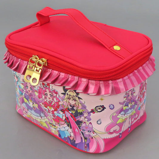 Detective Pretty Cure! Pink Frilled Vanity Bag - Banpresto Approx. 12 cm Collectible Pouch (Pink Frill)