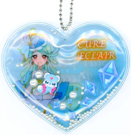Cure Eclair Shaka Shaka Charm Keychain - Detective Pretty Cure! Banpresto Approx. 7 cm (Prize Charm, pre-owned)