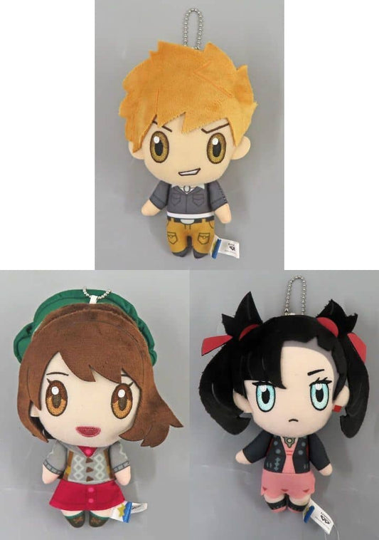 Green, Yuuri, Marnie Plush Set - Pokémon Masters EX - Banpresto - All 3 Plushies Approx. 15cm (Pre-owned)