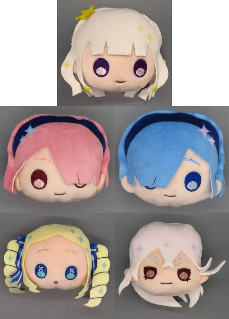 Re:ZERO -Starting Life in Another World- Plush Badge Set, 5 Types