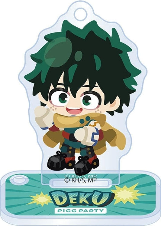 Izuku Midoriya Acrylic Keyholder Stand (PIGG PARTY Collab) - My Hero Academia - Approx. 36 x 54 mm - CyberAgent