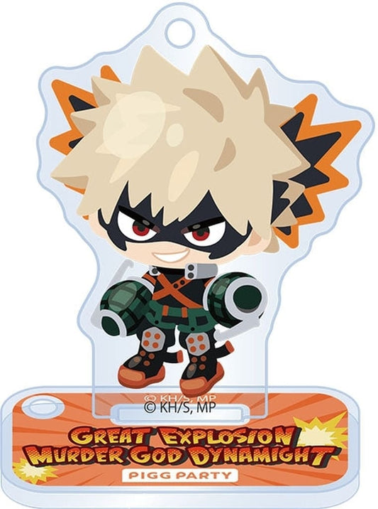 Katsuki Bakugo Acrylic Keyholder Stand (PIGG PARTY Collab) - My Hero Academia - Approx. 43 x 55 mm - CyberAgent