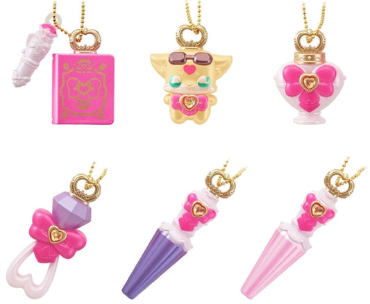 Detective Pretty Cure! Miniature Collection Prikit Complete Set of 6 - Bandai Keychain Mascots (Complete Set, pre-owned)