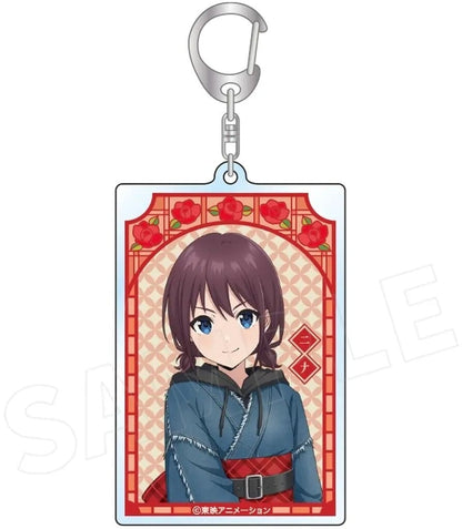 Nina Iseri Square Keychain Girls Band Cry Japanese Outfit Denim Ver.