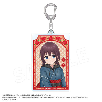 Nina Iseri Square Keychain Girls Band Cry Japanese Outfit Denim Ver.