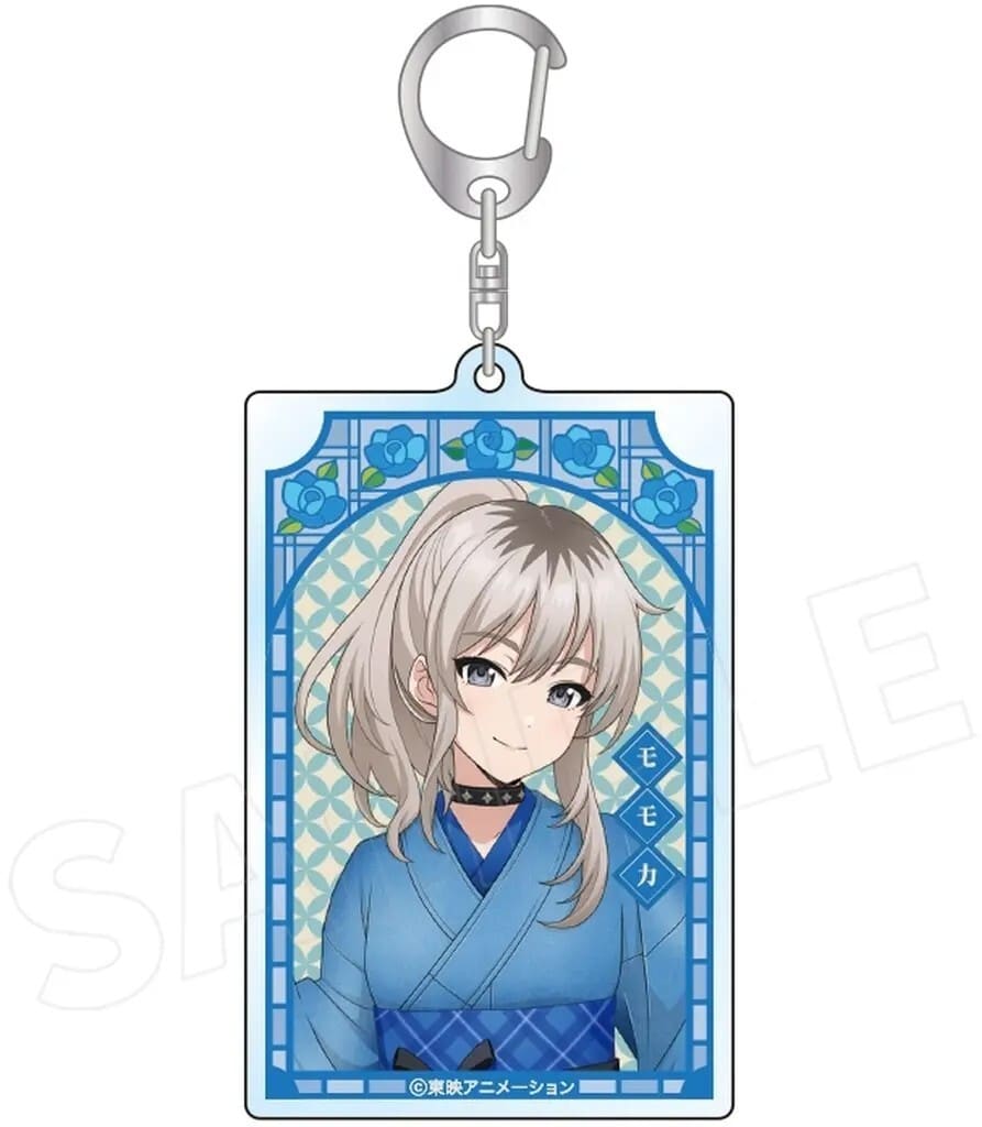 Momoka Kawaragi Square Keychain - Girls Band Cry Denim Ver.