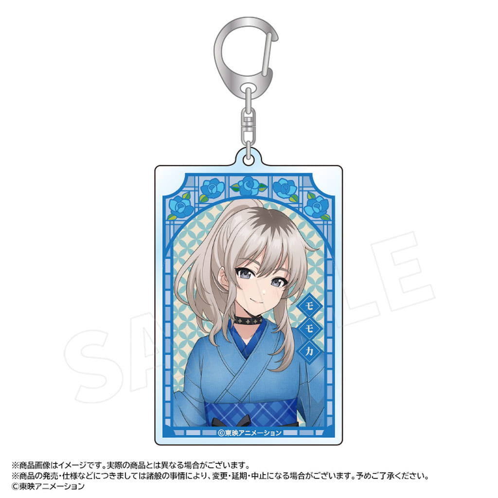 Momoka Kawaragi Square Keychain - Girls Band Cry Denim Ver.