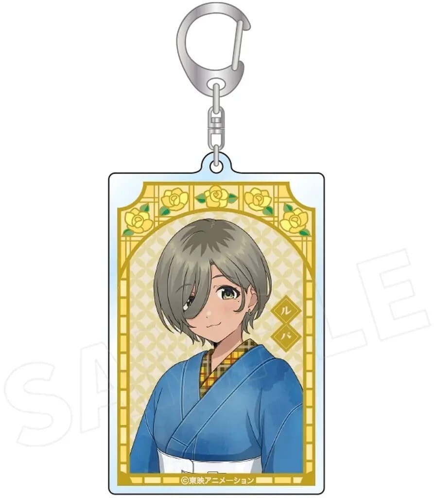 Rupa Square Keychain - Girls Band Cry Japanese Outfit Denim Ver.