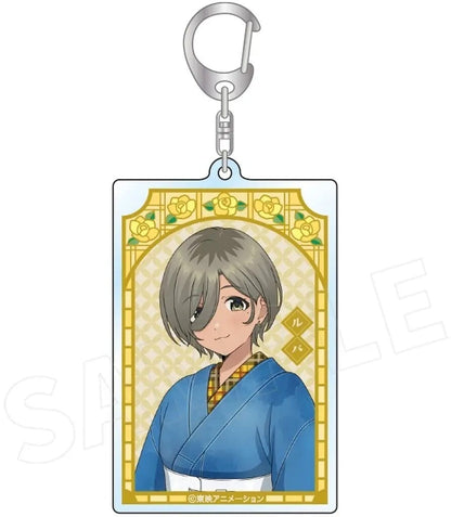 Rupa Square Keychain - Girls Band Cry Japanese Outfit Denim Ver.