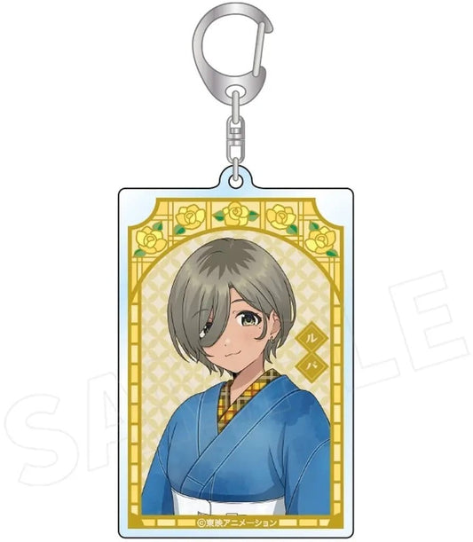 Rupa Square Keychain - Girls Band Cry Japanese Outfit Denim Ver.