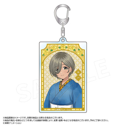 Rupa Square Keychain - Girls Band Cry Japanese Outfit Denim Ver.