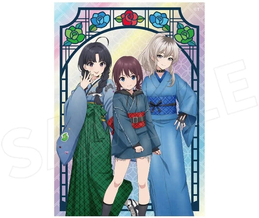 Girls Band Cry Nina Iseri & Momoka Kawaragi & Subaru Awa Acrylic Block