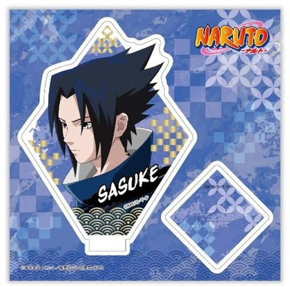 Sasuke Uchiha Acrylic Stand - Naruto Acrylic Stand by Ensky - Approx. 125 x 125 mm (Pre-owned), No. 2