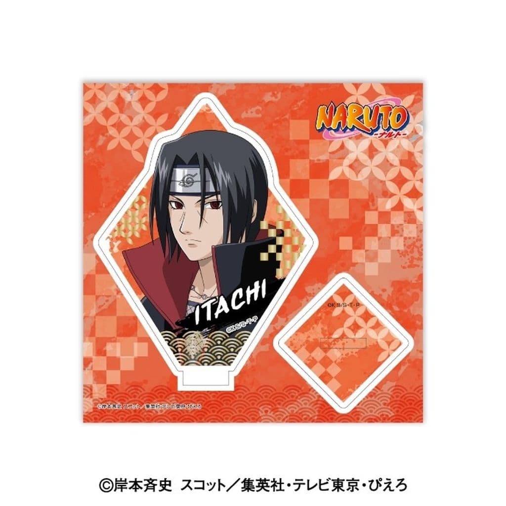 Itachi Uchiha Acrylic Stand - Naruto - Gold Foil Luxe Ensky Approx. 125 x 125 mm (Pre-owned), No. 5