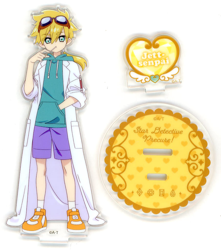 Jet Senpai Acrylic Stand - Detective Pretty Cure! Starter Goods (Approx. 53 x 125 x 3 mm) Pre-owned, Toei Animation