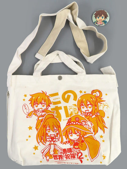 KonoSuba 2 Mini Character Sacoche Bag with Can Badge