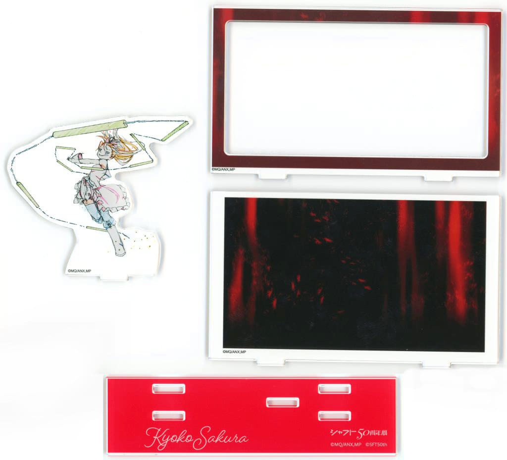 Kyoko Sakura 3-Layer Original Art Acrylic Diorama - Puella Magi Madoka Magica the Movie: Beginnings / Eternal - Sony Music Solutions (Approx. 150 x 84 mm) Pre-owned