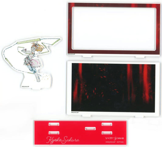 Kyoko Sakura 3-Layer Original Art Acrylic Diorama - Puella Magi Madoka Magica the Movie: Beginnings / Eternal - Sony Music Solutions (Approx. 150 x 84 mm) Pre-owned