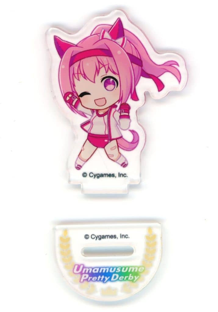Haru Urara Acrylic Stand Vol.1 - Umamusume: Pretty Derby × 100-Yen Shop Collaboration (Reck, ~49×65mm, Pre-owned)