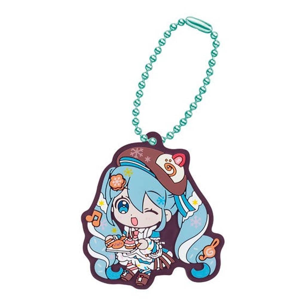 Snow Miku 2026 Rubber Mascot A - Snow Miku Assort - Bandai - Approx. 6 cm - Pre-owned