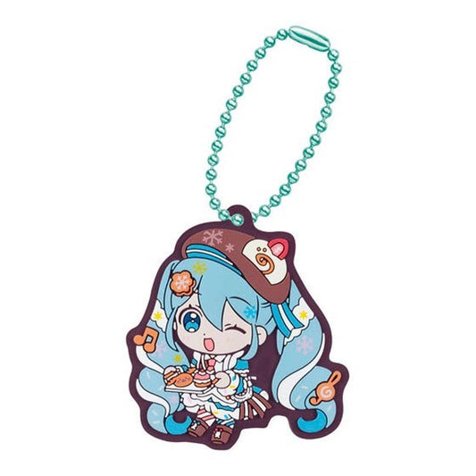 Snow Miku 2026 Rubber Mascot A - Snow Miku Assort - Bandai - Approx. 6 cm - Pre-owned