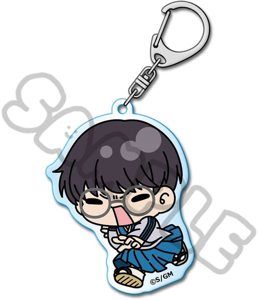 Shinpachi Shimura Acrylic Keychain (mochocho series) - Gintama - Synq Innovation - Approx. 7 x 7 cm - Pre-owned