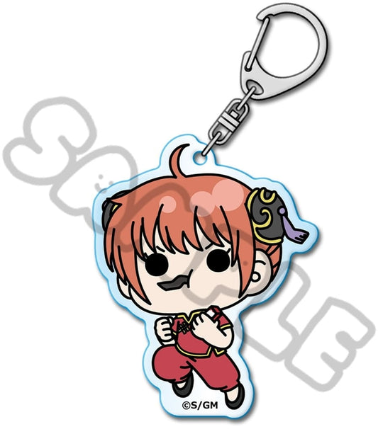 Kagura Acrylic Keychain (mochocho series) - Gintama Official Acrylic Charm Approx. 7 x 7 cm