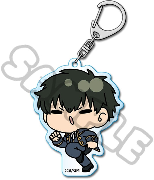 Toshiro Hijikata Acrylic Keyholder (mochocho series) - Gintama - Approx. 7 x 7 cm - Pre-owned (Synq Innovation)