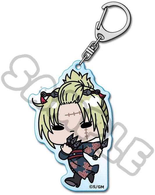 Tsukuyo Acrylic Keychain (mochocho series) - Gintama Movie: The Final Chapter Yoshiwara in Flames - Pre-owned, Approx. 7 x 7 cm