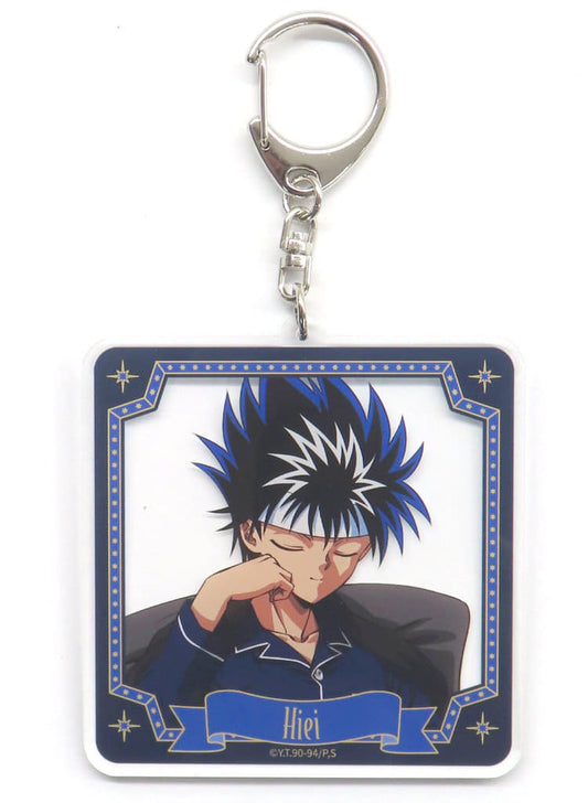 Hiei Acrylic Keychain - DMM Scratch! TV Anime Yu Yu Hakusho Pajama Scratch C-3 Prize (DMM.com) Approx. 76 mm - Pre-owned