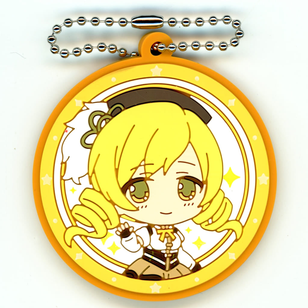 Mami Tomoe Rubber Capsule Keychain (Art) - Puella Magi Madoka Magica by Bushiroad Creative - Approx. 55 mm, Pre-owned