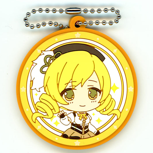 Mami Tomoe Rubber Capsule Keychain (Art) - Puella Magi Madoka Magica by Bushiroad Creative - Approx. 55 mm, Pre-owned