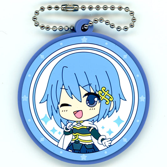 Sayaka Miki Rubber Keychain (Capsule Art) - Puella Magi Madoka Magica - Approx. 55 mm - Pre-owned (Bushiroad Creative)