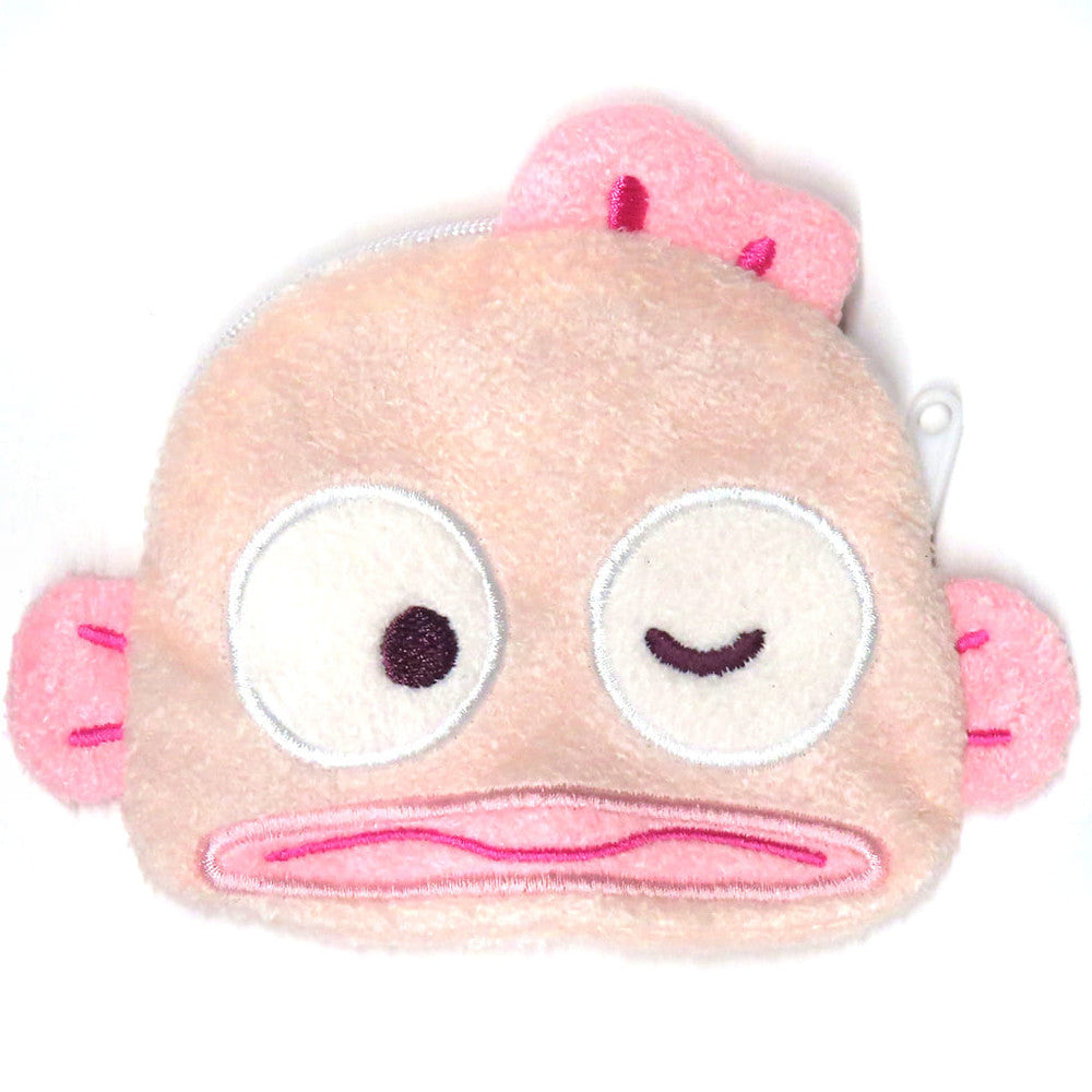 Sanrio Hangyodon Pink Plush Pouch