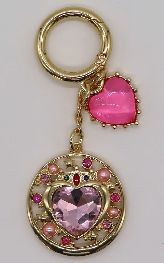 Prism Heart Compact Bag Charm - Pretty Guardian Sailor Moon - Lawson Exclusive - Approx. 35 mm (Pre-owned)